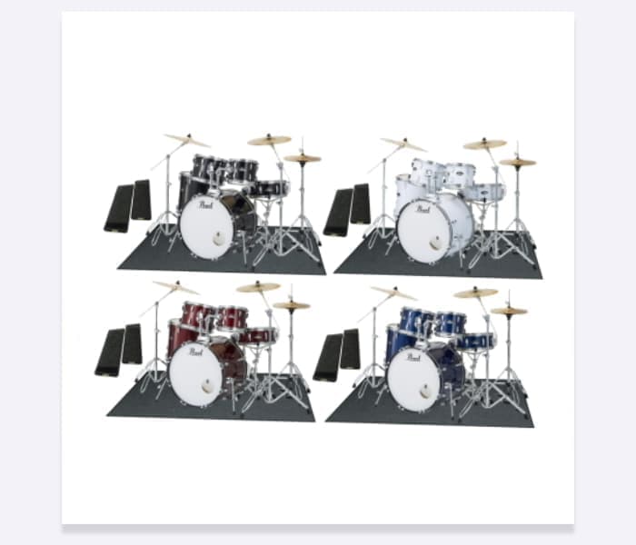 RS525SCWN/CN 3シンバル キックペダル用防音マットセット