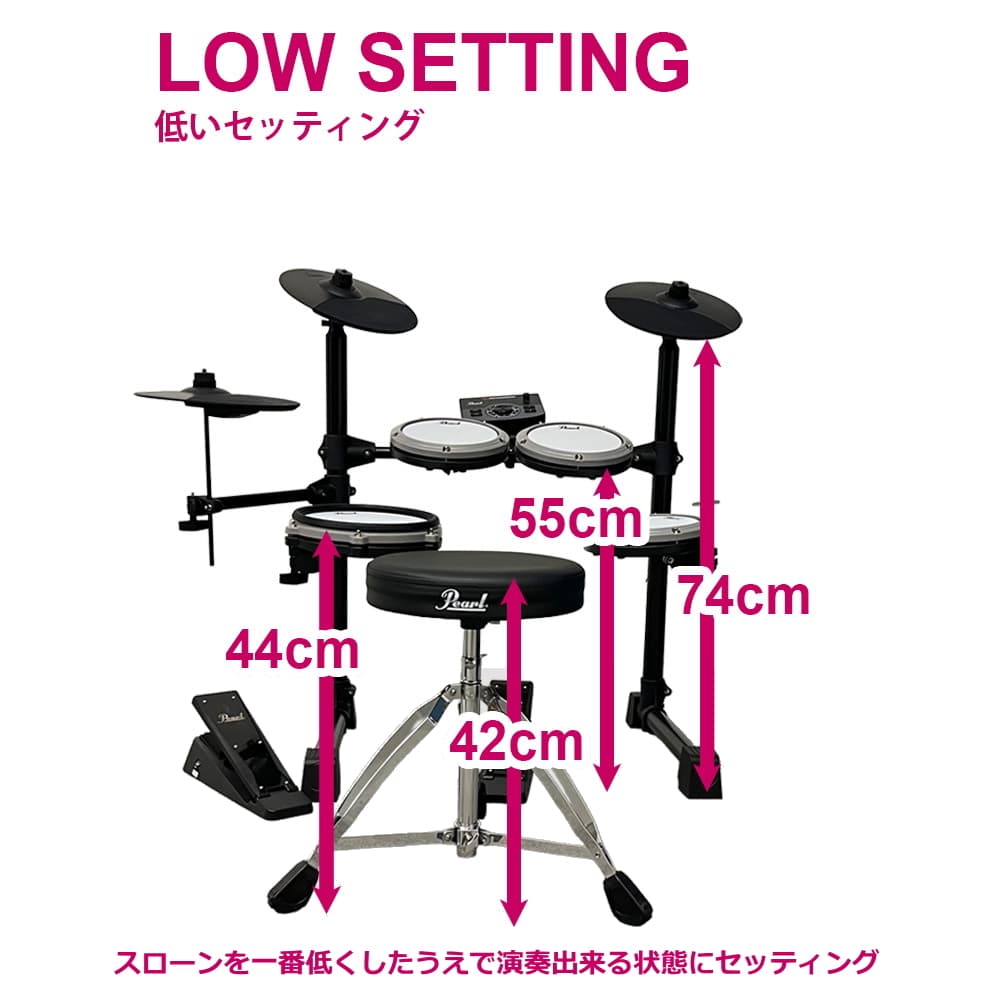 低いセッティング