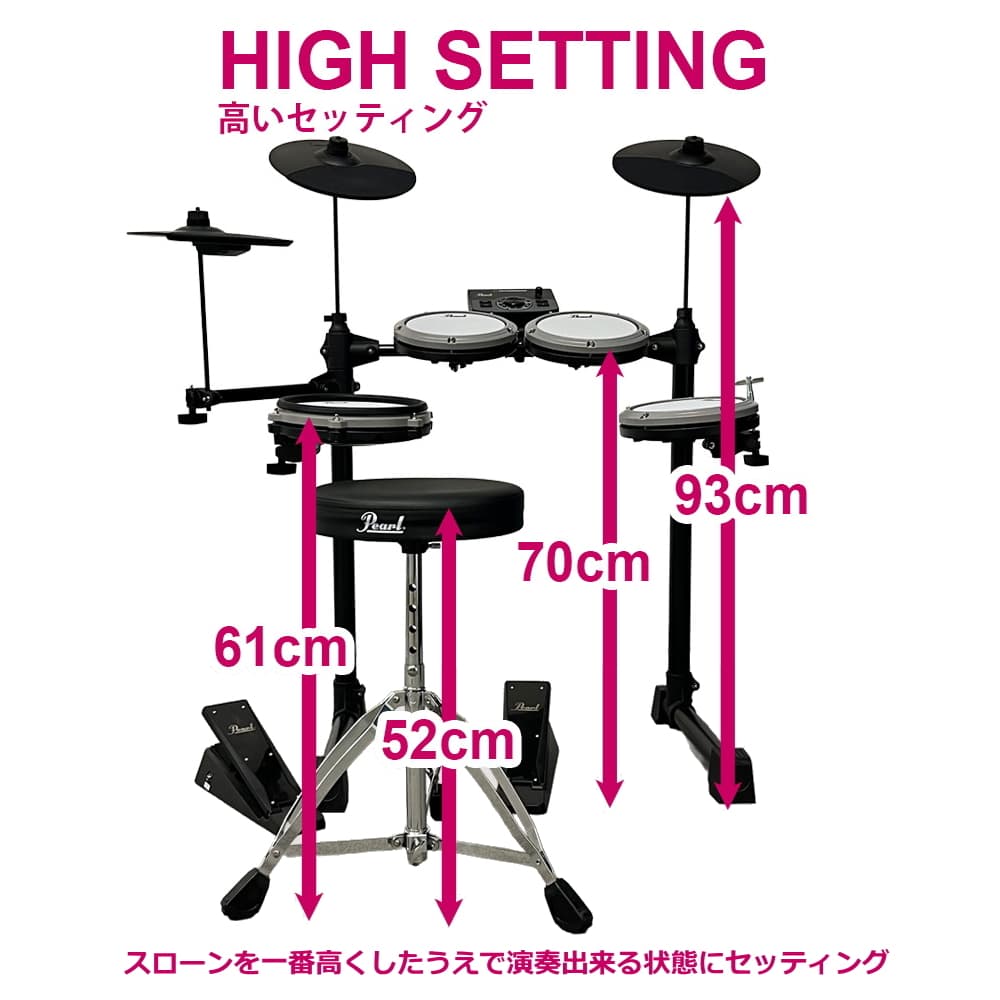 高いセッティング