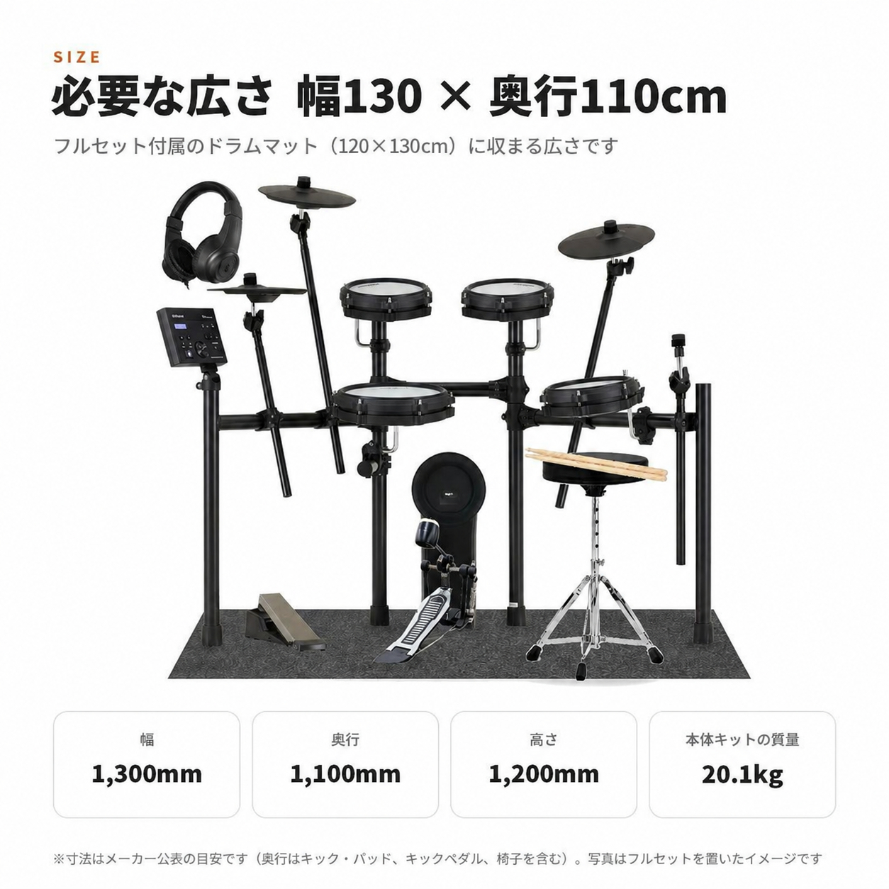 設置に必要なサイズ